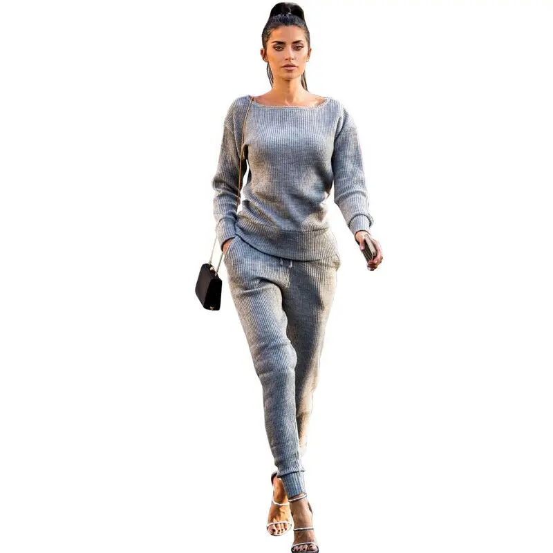 Женский спортивный костюм из 2 предметов толстовка с длинным рукавом и штаны