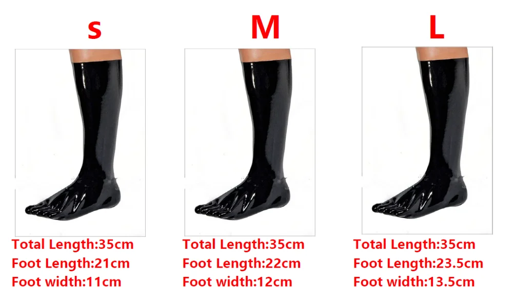 Специальное предложение латексные носки с пальцами ног сексуальные резиновые до