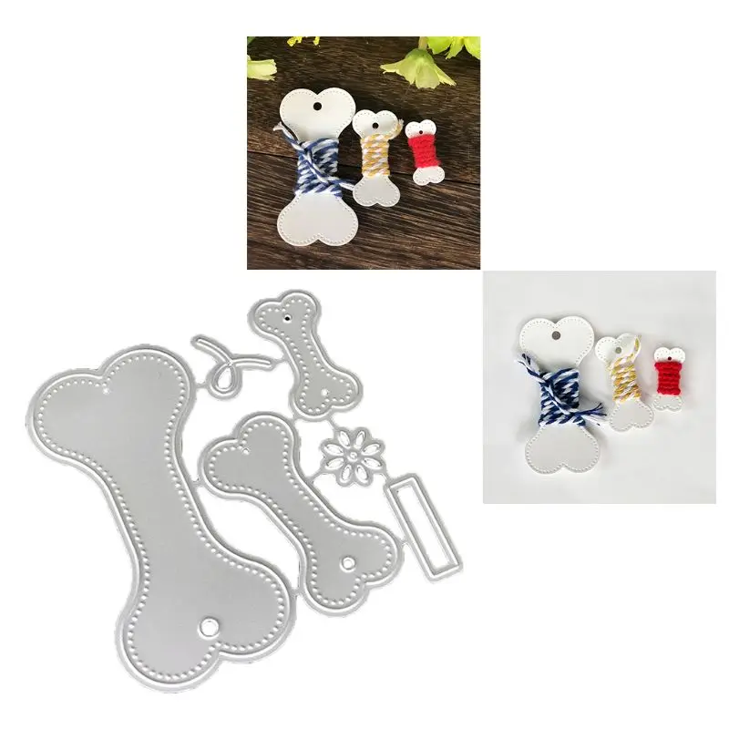 Трафарет из углеродистой стали для высечки костей мультяшных собак штамп