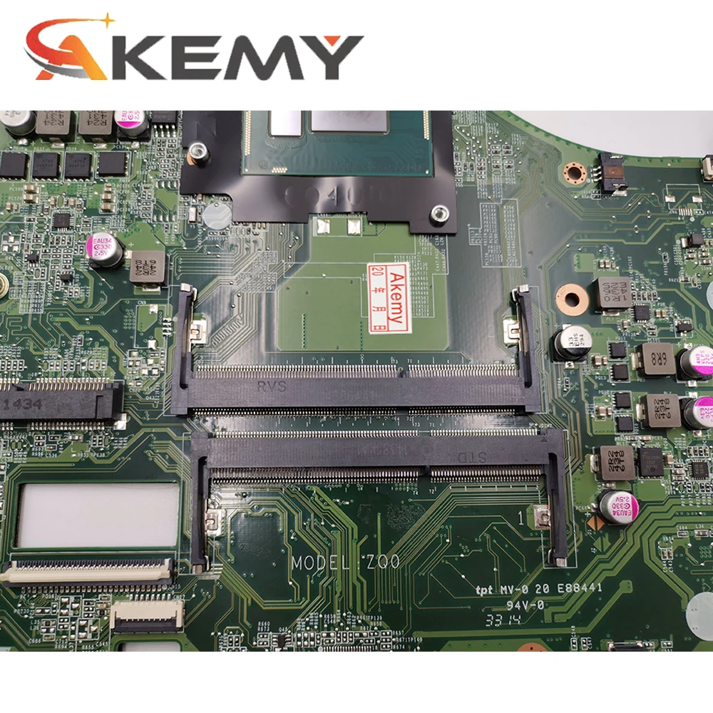 

Akemy DA0ZQ0MB6E0 ZQ0 motherboard for ACER E5-471 E5-471G V3-472P Laptop motherboard CPU i5 4210U GT820M 2G Test OK Mainboard