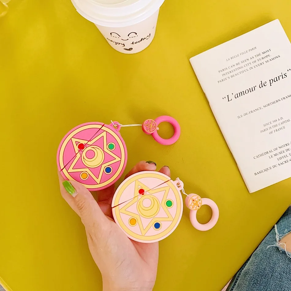 Чехол для наушников Airpods 2 чехол силиконовый с милой девочкой из мультфильма Apple Air