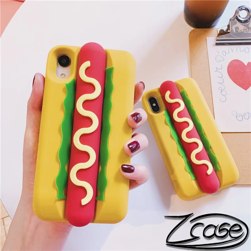 Мягкий силиконовый мультяшный чехол накладка для iPhone 11 Pro MAX 6 7 8 Plus X XR XS Max 3D