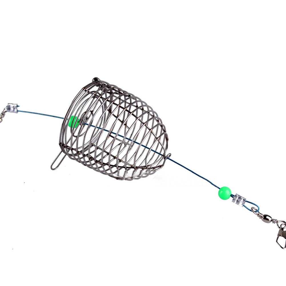 

Stainless Steel Nesting Cage Metal Bait Cage Fixed Point Nesting Machine Automatic BottomBait Cage Fishing Gear Fishing Supplies
