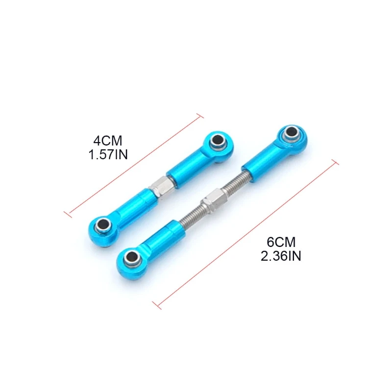 

6PCS Adjustable Steering Linkage Servo Link Pull Rod Turnbuckle for 1/18 WLtoys