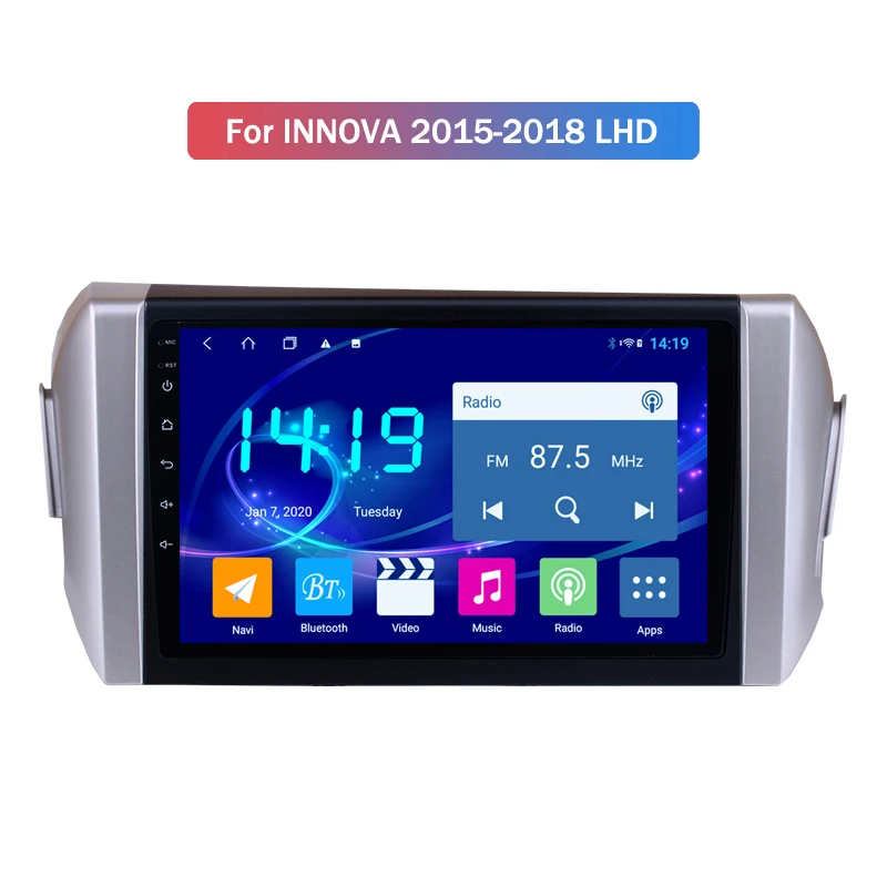 

Автомобильный радиоприемник 4G + 64G 9 дюймов IPS Android 10 автомобильный Dvd GPS-навигатор для Toyota Innova 2015-2018 с 4G LTE DSP CARPLAY