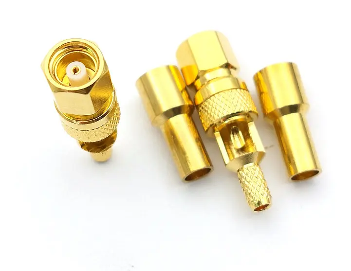 20 шт/50 шт SMC Женский Джек прямой обжимной для RG174 RG179 RG316 RG188 Кабельный адаптер |
