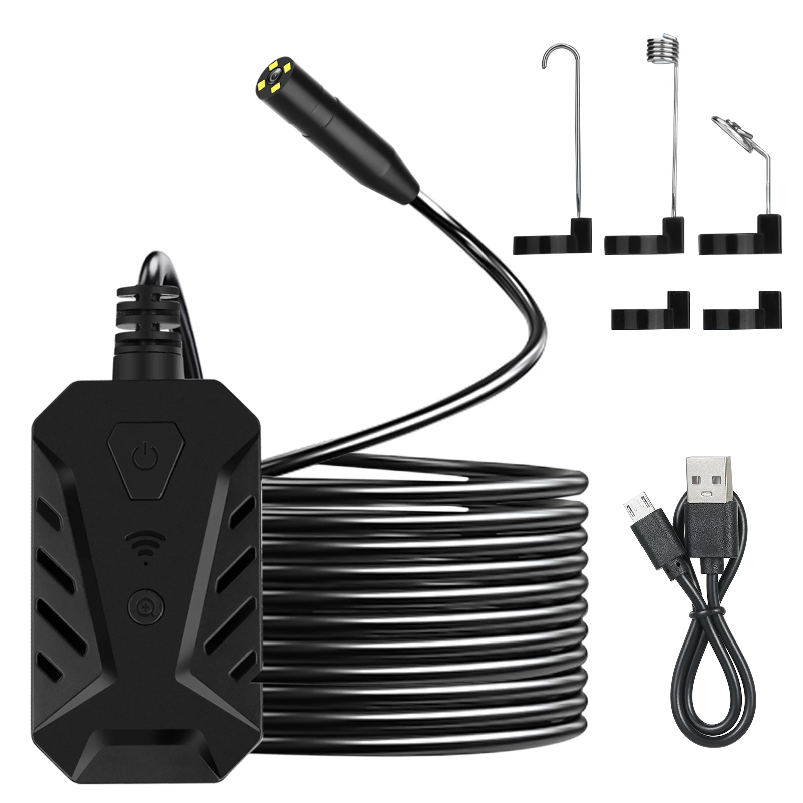 

Промышленный эндоскоп F230, поддерживаемая модель, управление через приложение, 4 встроенных диммируемых светодиода, разрешение 2560*1944, встрое...