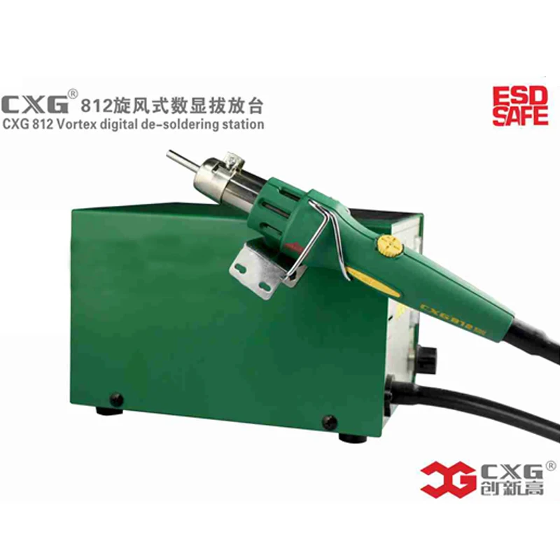 CXG 812 ОУР фена паяльная станция Циклон постоянного Температура цифровой Дисплей 2