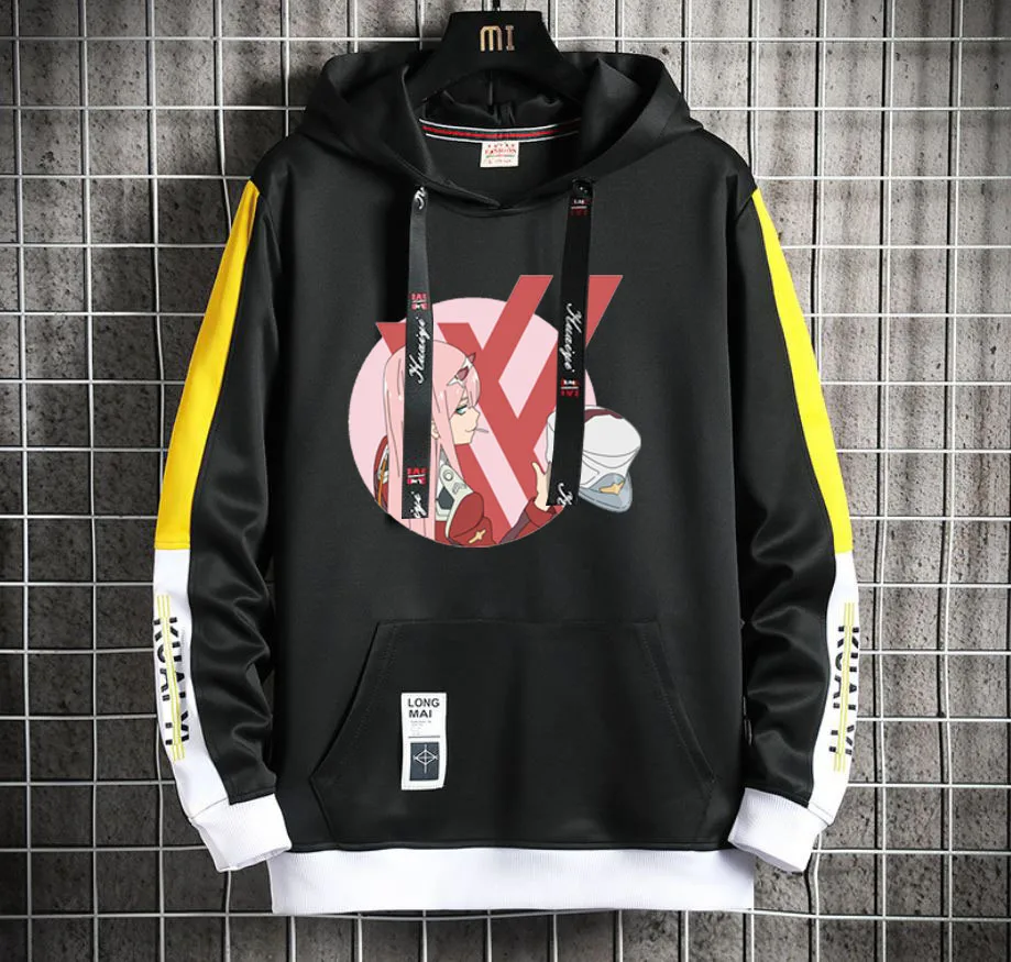 

Anime DARLING in the FRANXX Hoodie Men/Women Popular Harajuku Hoodeds Pullover Streetwear Casual Fake Two-Piece jacket coat