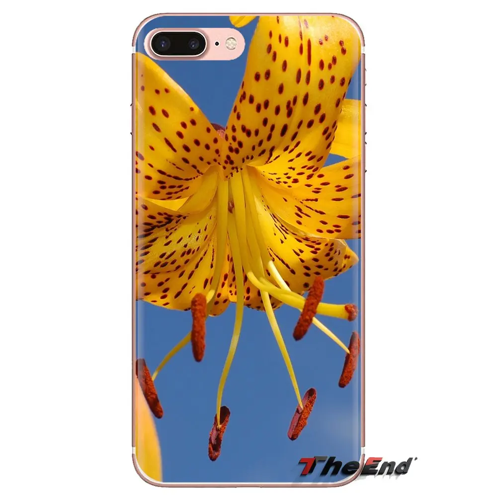 Soft Transparent Shell Covers Macro Lily For Samsung Galaxy S2 S3 S4 S5 MINI S6 S7 edge S8 S9 Plus Note 2 3 4 5 8 Coque Fundas |