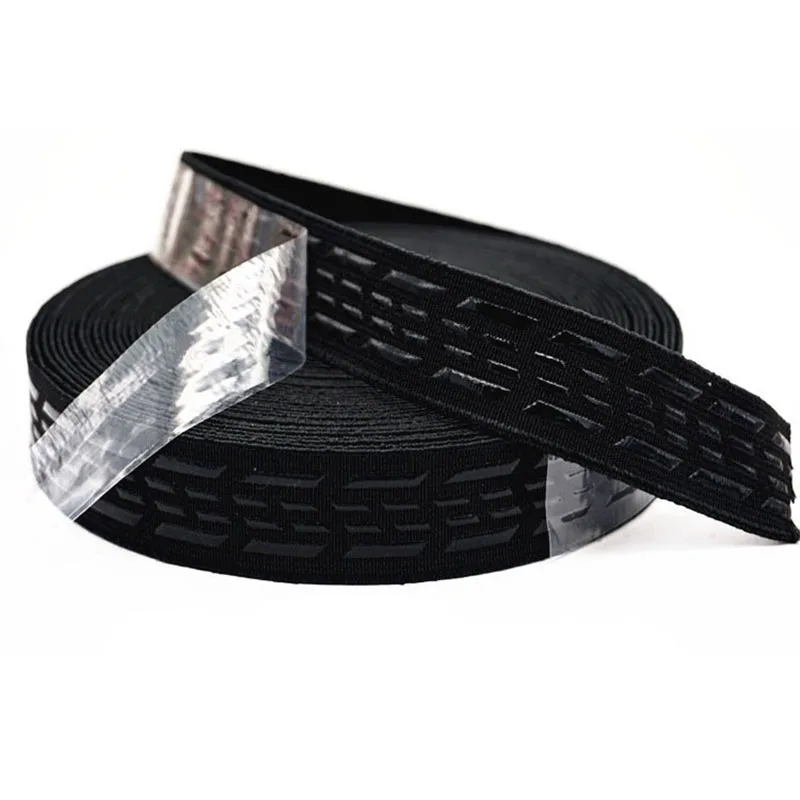 25mm 1 '' Wide Non-Slip Silicone Elastic Sewing Garment Grip Band Webbing Belt for Sport Clothes Wrist Waist DIY Rubber 1-10M | Дом и
