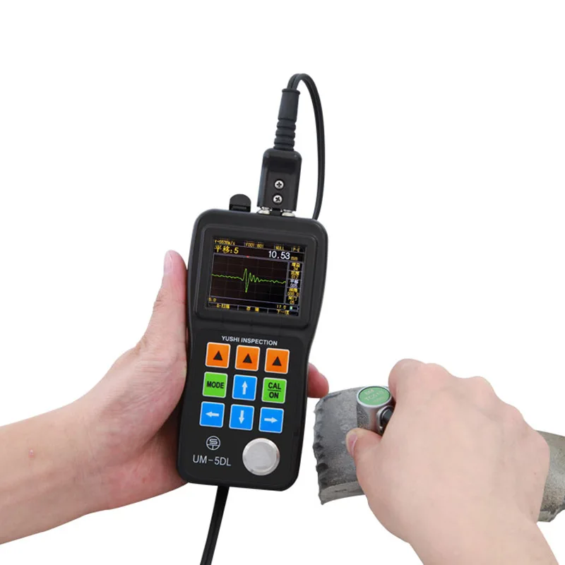 

UM-5 Portable NDT Steel Sheet Thickness Gauge Meter Ultrasonic Thickness Tester