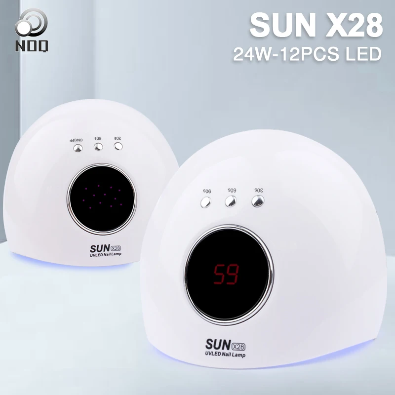 Сушилка для ногтей NOQ X28 12 шт. СВЕТОДИОДНЫЙ УФ светильник USB маникюрная машина с ЖК
