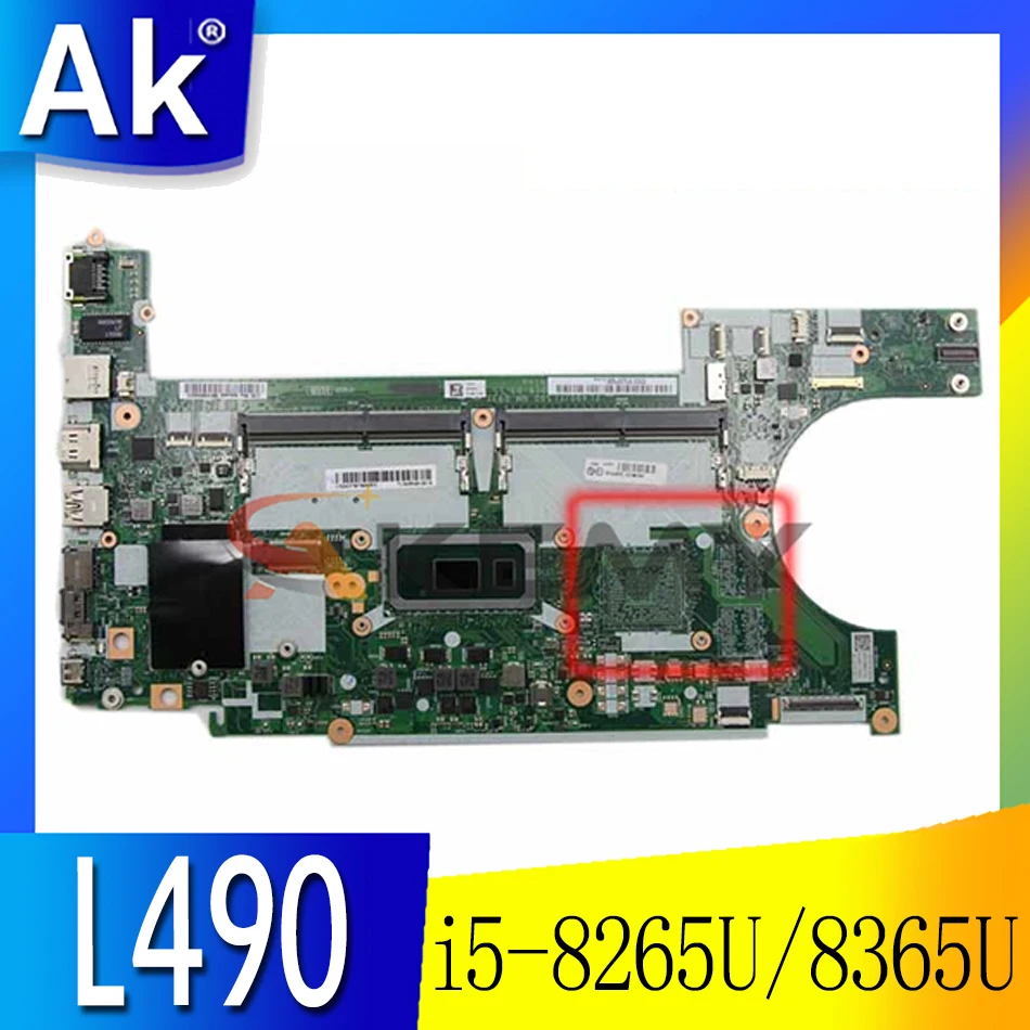 

Placa Base Para Portátil Lenovo Thinkpad L490 L590 Laptop Motherboard CPU i5-8265U/8365U FL490/FL590 NM-B931 Test Ok