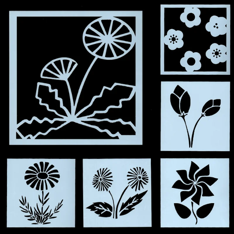 

Painting Template Stencil For Walls Diy Decor Scrapbooking Coloring Diary Photo Album Embossing Office School Supplies Reusable