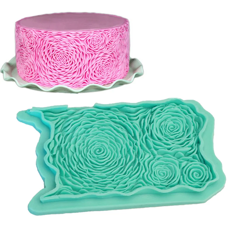 

Free Shipping Western Rose Cooking Tools Wedding Decoration Silicone Moulds Baking Fondant Sugar Craft Molds Diy Cake Cake