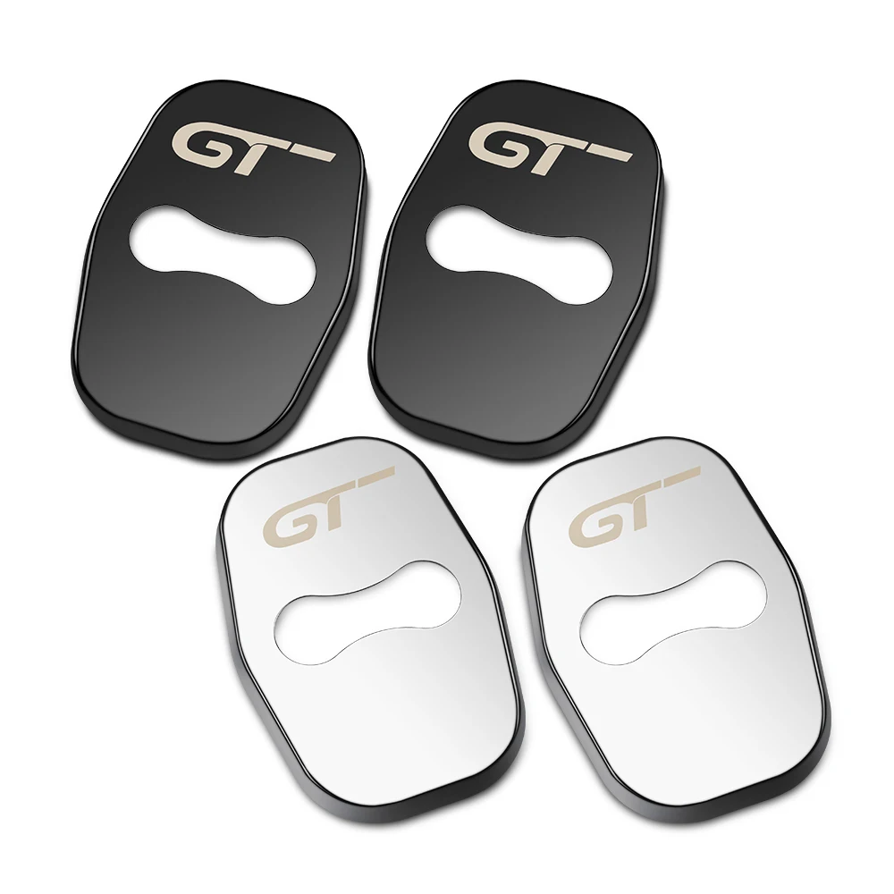 4 шт. GT Logo крышка дверного замка автомобиля Защитная для Peugeot 108 208 308 508 2008 3008 4008