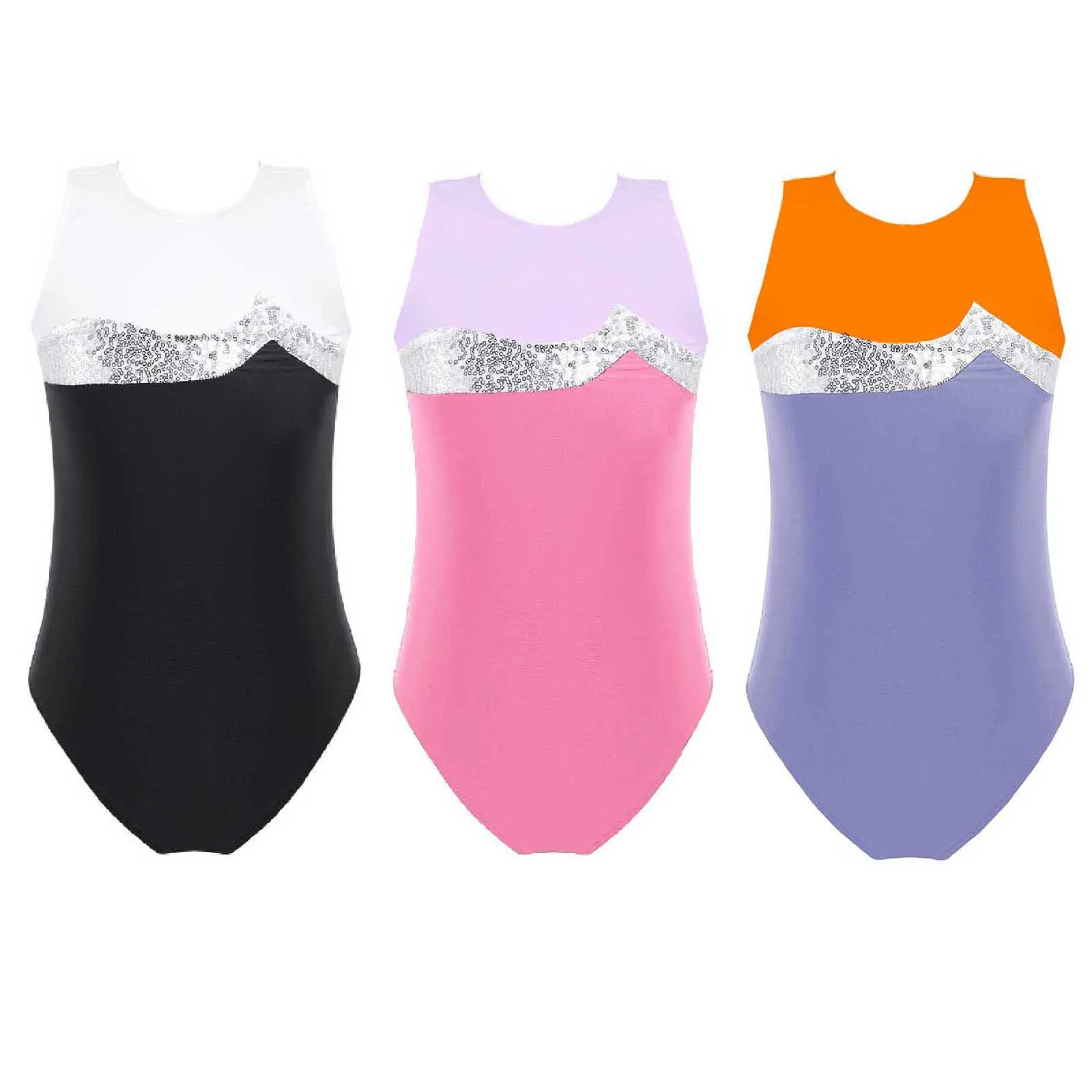 

Teenagers Girls Ballet Leotard Dress Stage Costumes Gymnastics Leotards Sleeveless Comfortable Cutout Back Ballet Dance Jumpsuit