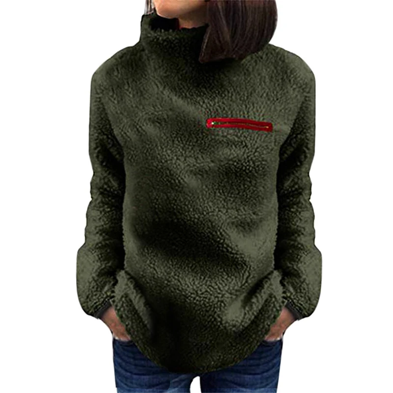 2020 Популярные флисовые толстовки с длинным рукавом свободная пушистая Женская