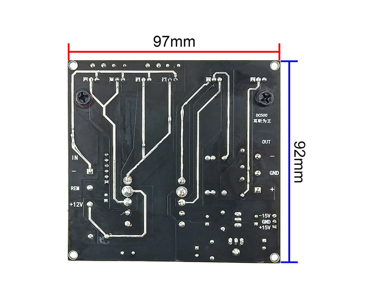 Amplifier Power Supply For TDA8954 Amp DC12V to ±39V ,Auxiliary Voltage ±15V Preamplifier Use Board 500W tube amp