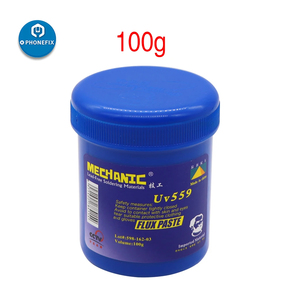 100G UV559 Механик UV223 UV559 BGA флюс паяльной пасты для ремонта iPhone Soldeing инструменты бессвинцовый SMD припой Сопротивление Пасты флюс сварочная паста - Цвет: 100G UV559