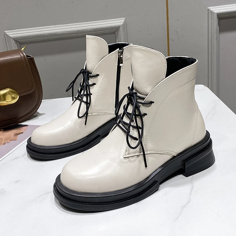 

Fashion Autumn And Winter Ankle Boots Women Plus Velvet Warm Women's Short Boots Platform Chelsea Boots for Women Botas De Mujer