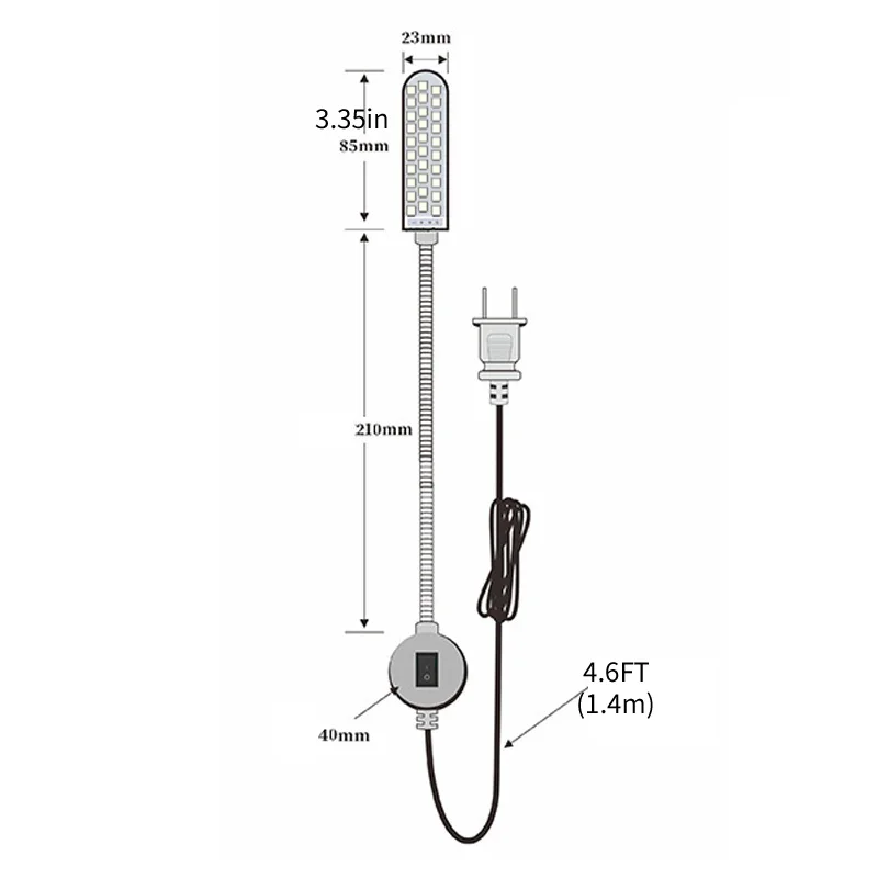 

10/20/30 LED Super Bright Sewing Clothing Machine Light Multifunctional Flexible Work Lamp light for Workbench Lathe Drill Press