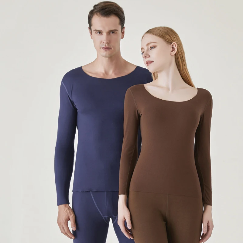 

Winter Thermal Underwear Long Johns Set Sleeves Tops Mid Waist Buttoms Warm Body Panties Thick Seamless Cotton Beauty And Sexy