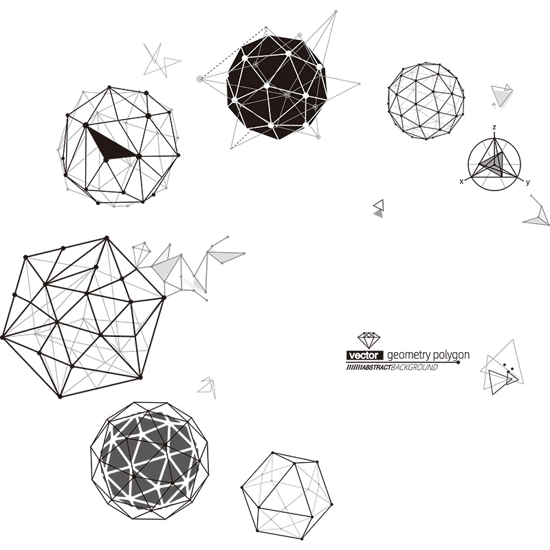 

Modern Geometry Wall Stickers Boys Room Decoration Bedroom Living Room Backdrop Wall Decals Self Adhesive Home Office Decor