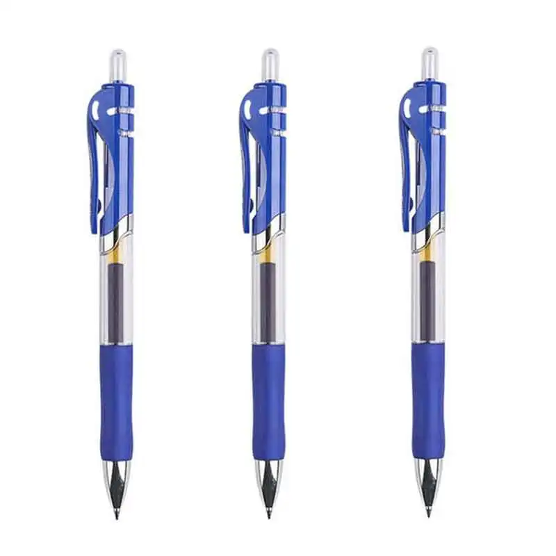 

Retractable Gel Pen Set Black/red/blue Ink Colored Gel Pen 0.5mm Replaceable Refills Supplies Stationery Office Accessories
