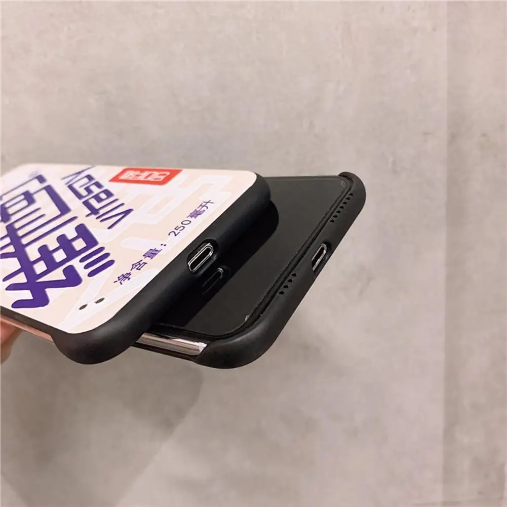 Дизайн Vitasoy VITA лимонная бутылка для напитков чехол s для iPhone7/8/xr Защитная силиконовая крышка чехол