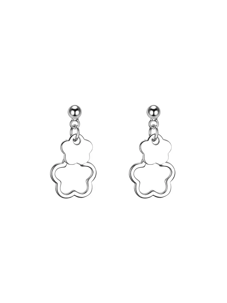 

925 Sterling Silver Star Stud Earrings Exquisite Women Jewelry Birthday，Party Gift YLQ1109