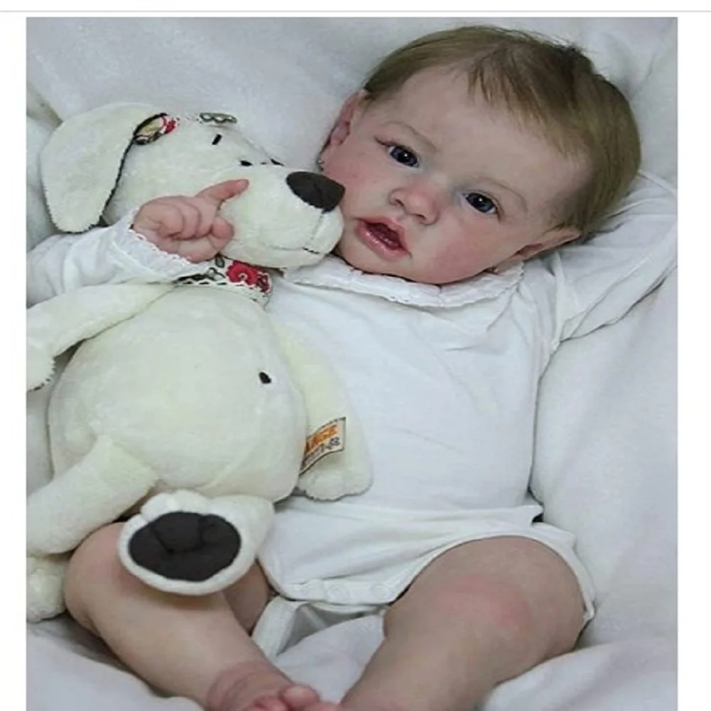 

Силиконовая кукла новорожденный, 22 дюйма, Реалистичная мягкая кукла