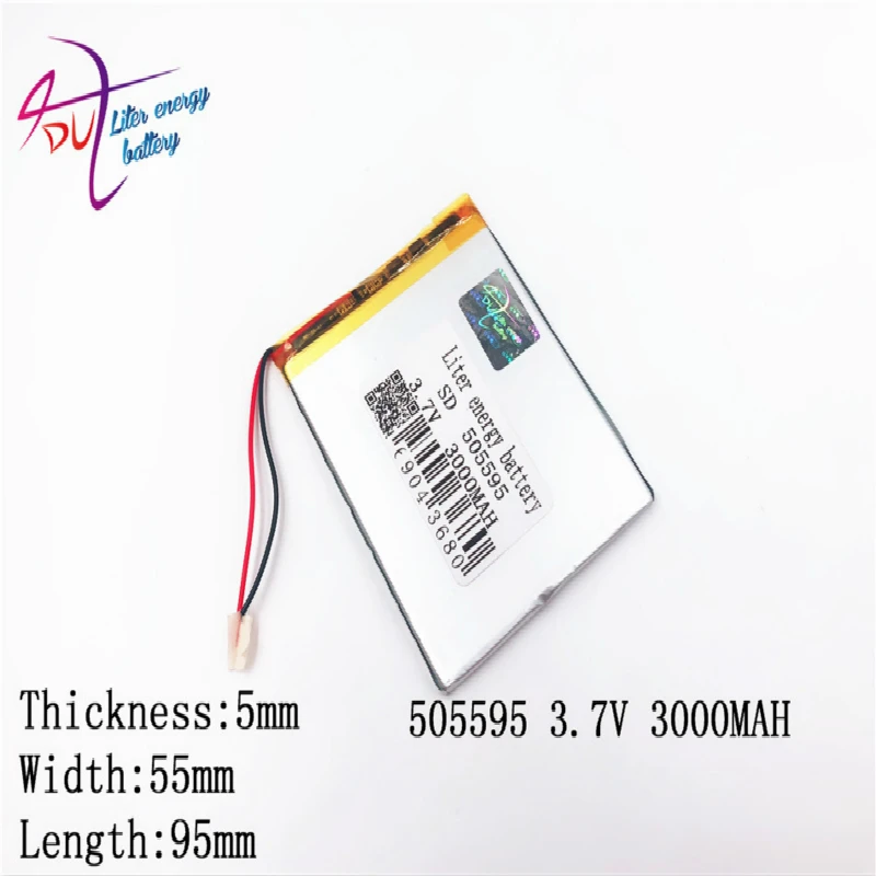 3 7 V 3000MAH аккумуляторные батареи 505593 505595 батарея mp4not a MP5 GPS Аккумулятор для