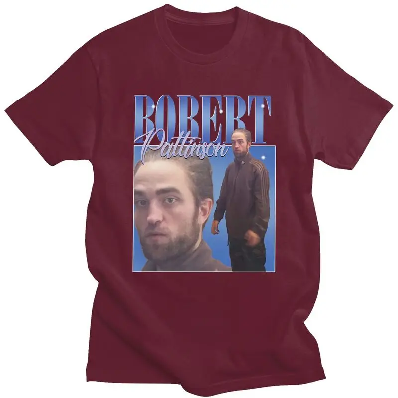 

2021 New Summer Men's Funny Robert Pattinson Printed T-Shirt Polyester Top 3D Street Hip Hop Short Sleeve Clothing