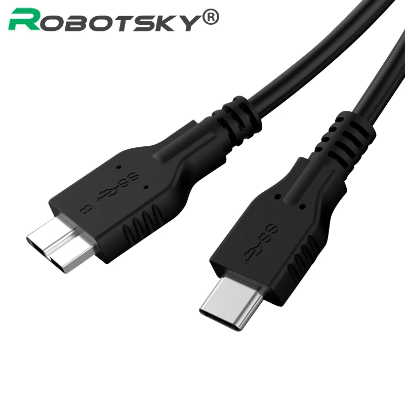 USB 3,1 type C к USB 3,0 Micro B кабель 5 Гбит/с type-C разъем для передачи данных адаптер для жесткого диска смартфона ПК OTG USB-C телефона ноутбука