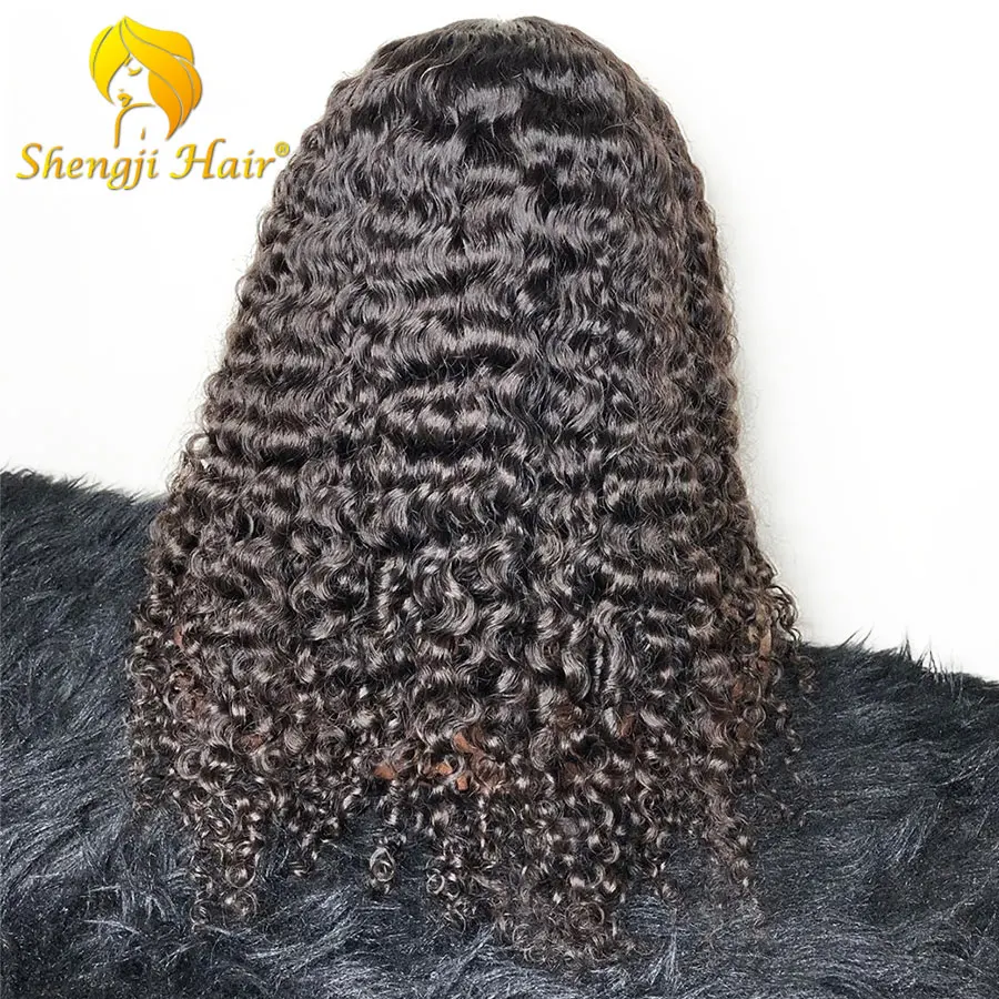 

370 Lace Frontal Wigs Pre Plucked With Baby Hair 6 Fake Scalp Brazilian Human Hair Wigs Shengji Curly Remy Hair Lace Front Wig
