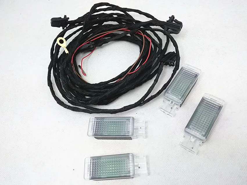 Оригинальный светодиодный светильник Footwell для Golf 6 7 Jeta MK5 MK6 Tiguan Passat B7 B8 5GG 947 409