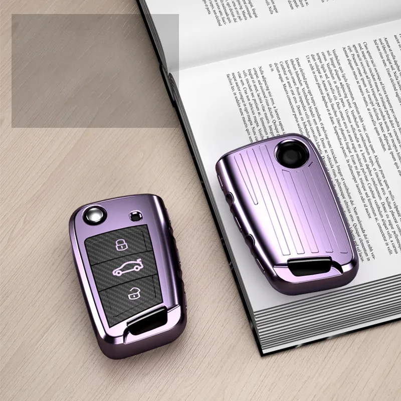 Мягкий ТПУ автомобильный корпус для дистанционного ключа чехол Volkswagen VW Golf 7 mk7 Seat