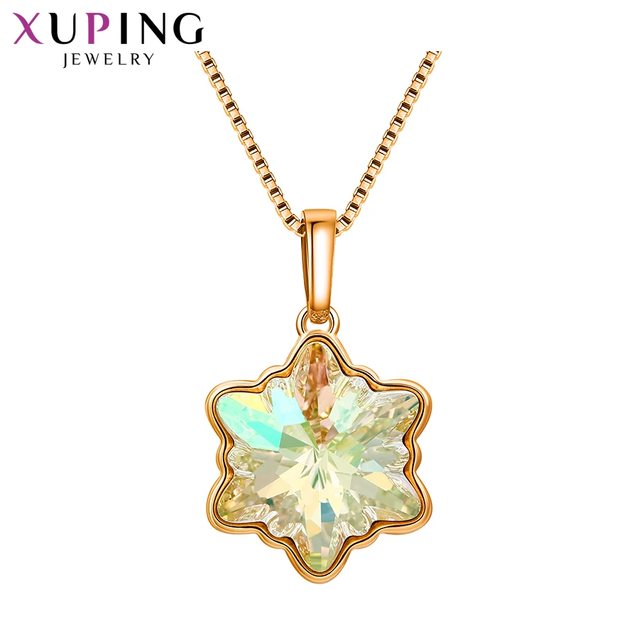 Женское ожерелье в форме снежинки