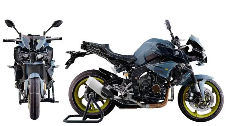 3D бумажная модель для мотоцикла самостоятельного изготовления из сверхтонкого