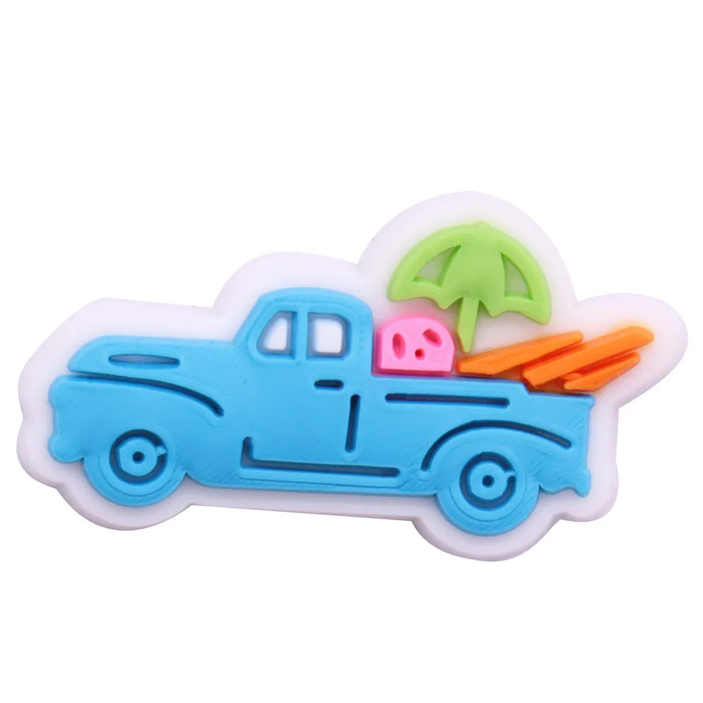 7PCS PVC Kawaii Cartoon Fridge Magnetic Sticker Truck Lorry Sports Car Umbrella Refrigerator Magnets Home Decoration Photo Wall - купить по