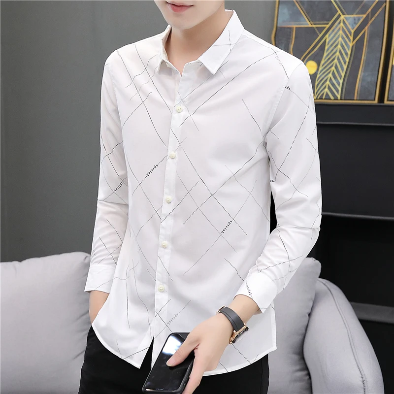 Стильная осенне-зимняя рубашка с длинным рукавом Корейская версия Модная