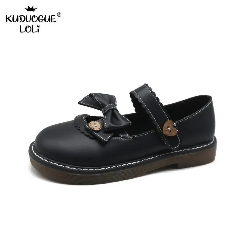 Женские туфли в стиле &quotЛолита&quot кавайные женские с закрытым носком оксфорды