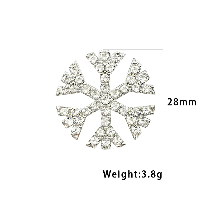 Пуговицы в виде снежинок для женщин и девочек пуговицы из сплава ручной работы 5
