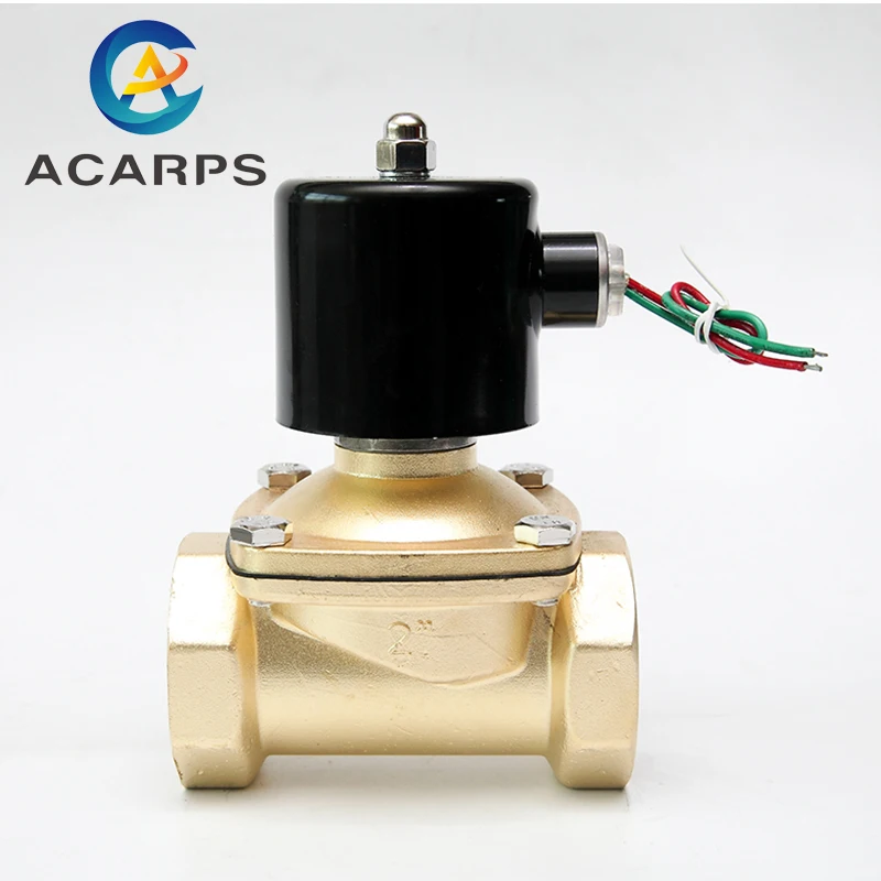 

2" Normally Closed Brass Solenoid Valve Electric Solenoid Valve 220V For Water Oil Gas