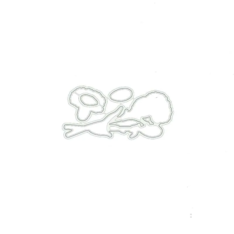 

New Design Flower Friends Letters Metal Cutting Dies and Clear Stamps Craft Stencil Scrapbooking Album Paper Make Template Decor