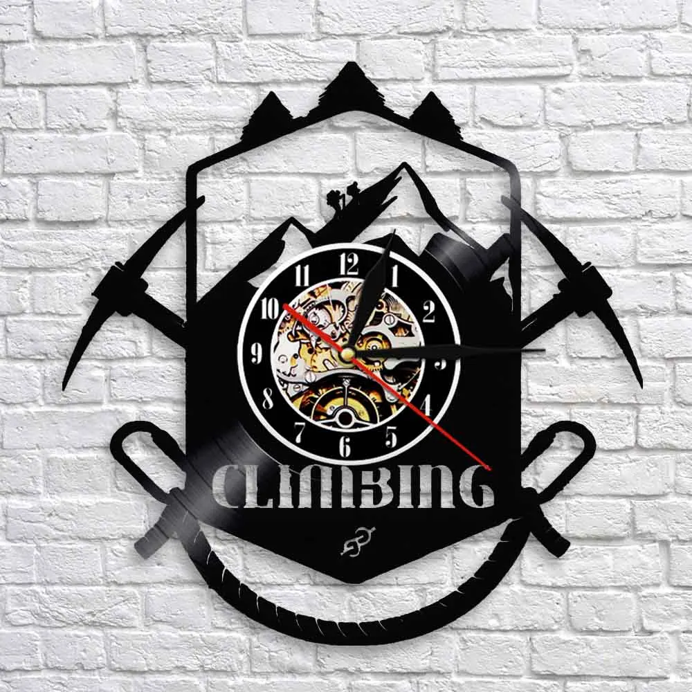 Настенные часы с логотипом для альпинизма тропы ледяной топор оборудование