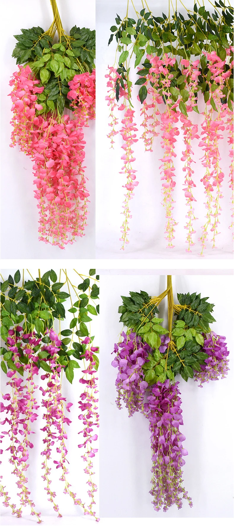 JAROWN Wisteria Искусственные Свадебные цветы арка DIY Декор вечерние праздничные украшения Цветы Сад висячее растение лоза