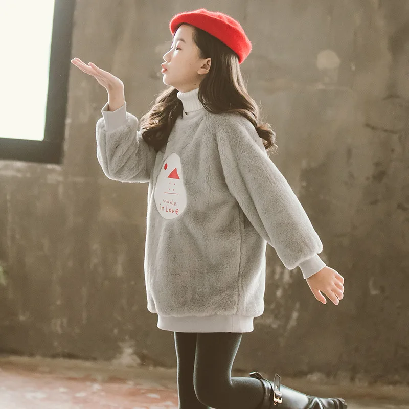 Детский Теплый пуловер с длинным рукавом на Возраст 4 16 лет|Толстовки и кофты| |